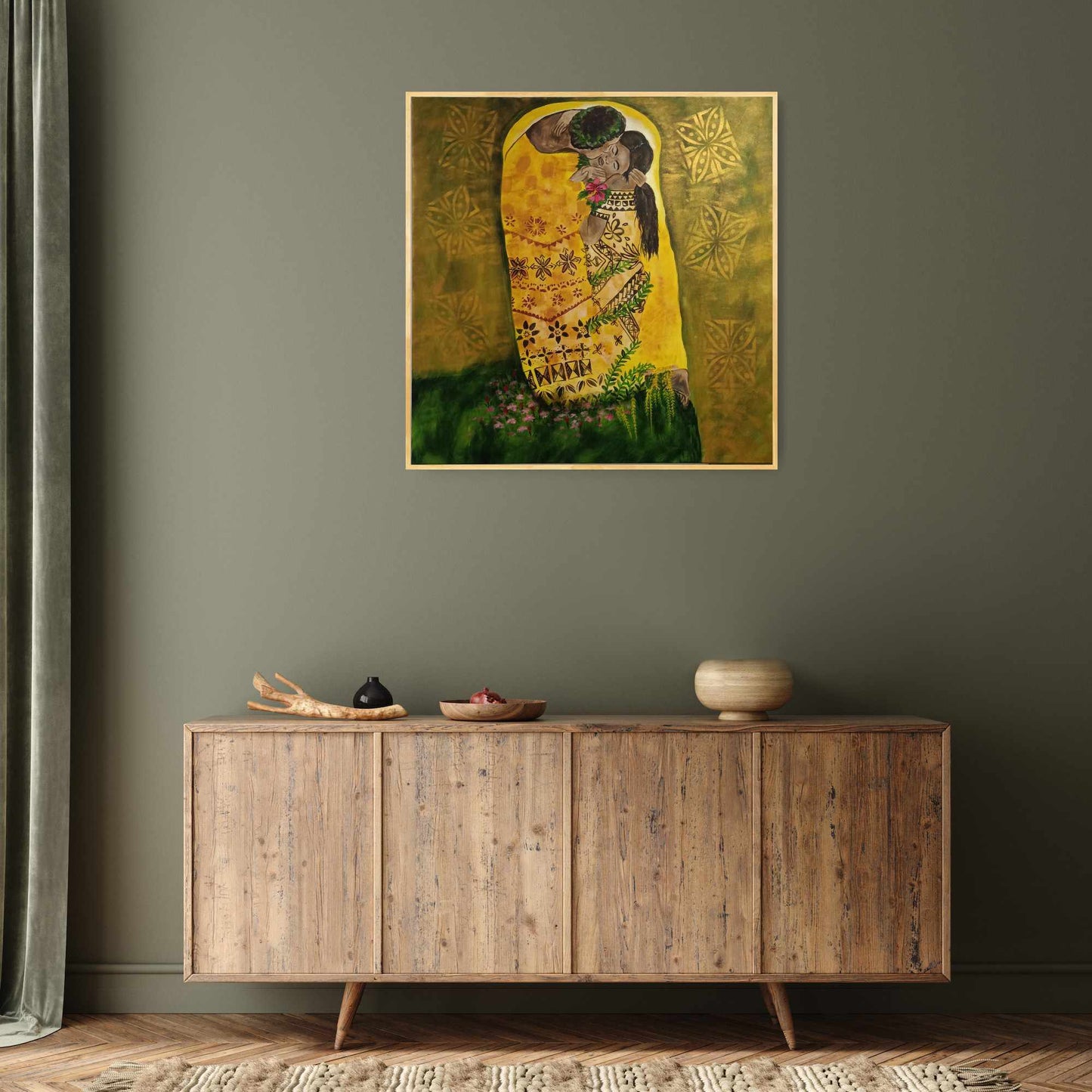 Le Sogi 'the kiss' limited edition prints on canvas