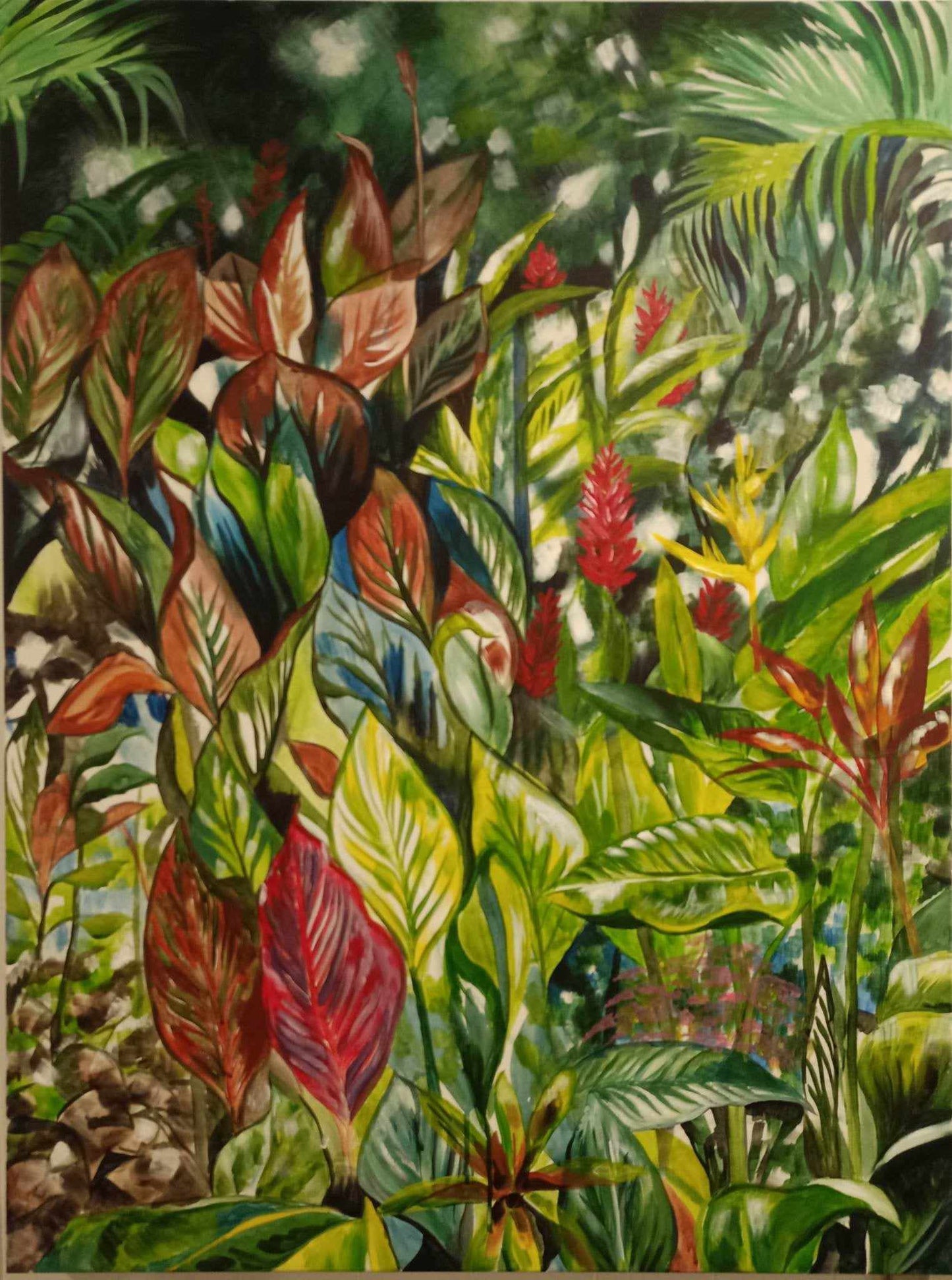 Tuleles Garden #1 original - framed