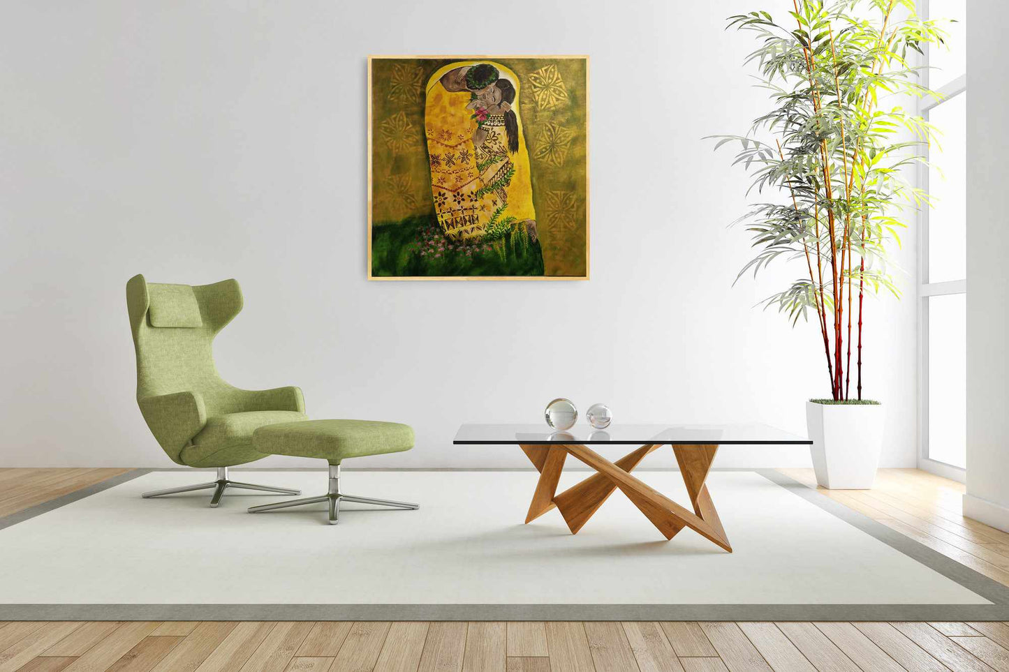 Le Sogi 'the kiss' - Tribute to Klimt. Original
