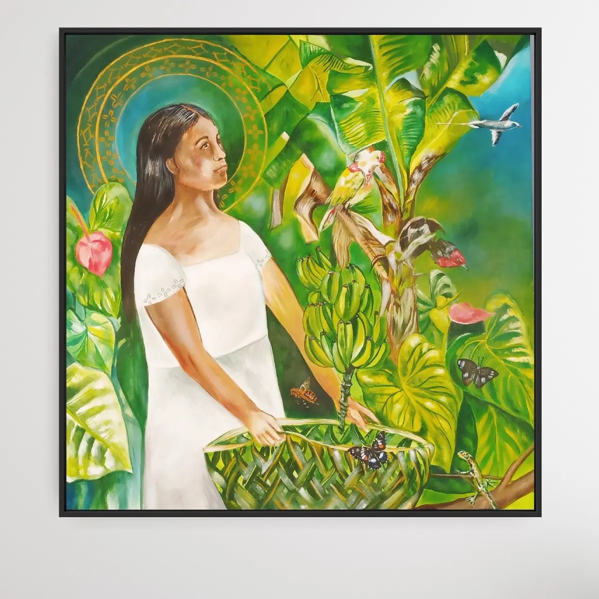 Le 'Le ato o le ola' The basket of life original. New York Art Competitions Honorable mention 'The Madonna Re-imagined' competition 17 August 2023