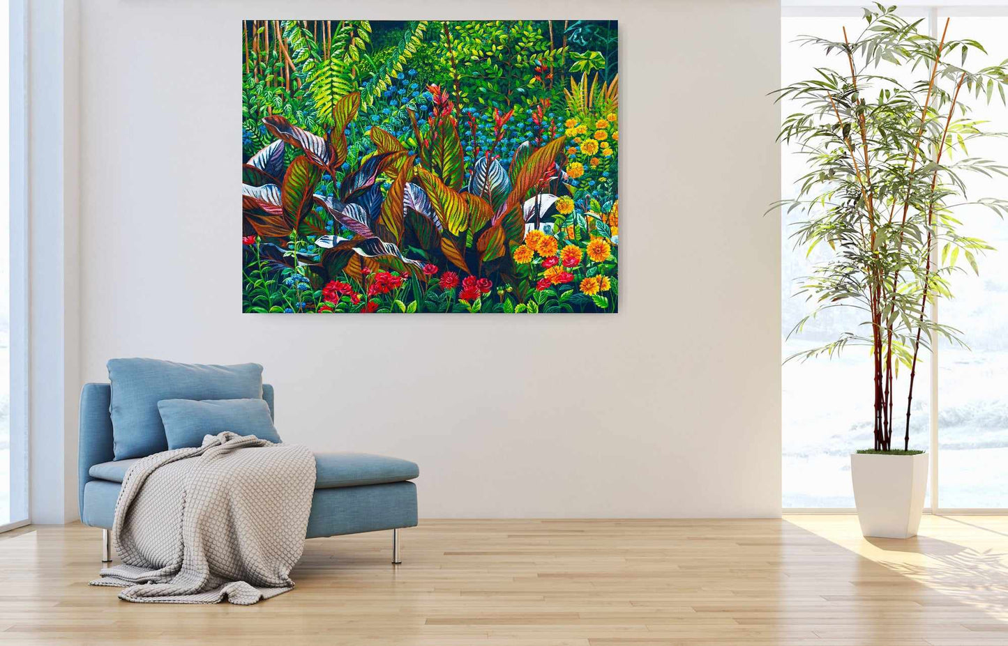 Dense Garden (prints on canvas)